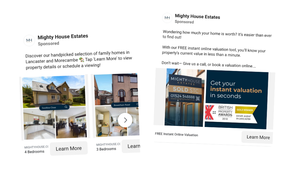 Mighty House Estates - Facebook Carousels 2025